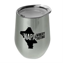 The Vino - 10 oz. Stainless Steel Stemless Wine Glass Shaped Tumbler